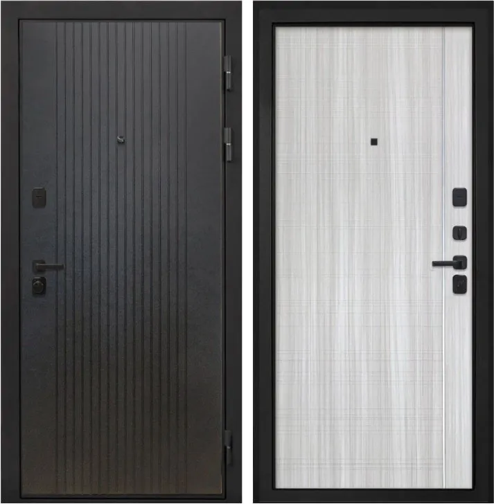 Фото Дверь Интекрон Профит Black (фурнитура черная) Лофт черный DIS007185